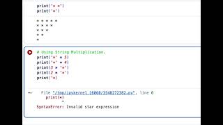 Write a Python Program for Pattern Printing - Inverted Triangle.