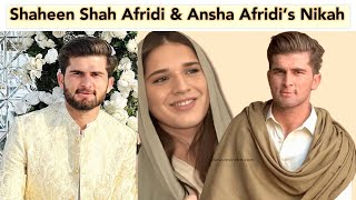 Shaheen Shah Afridi and Ansha Afridi Nikah