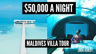 $50,000/Night Underwater Maldives Villa Tour | Was this vacation worth it??