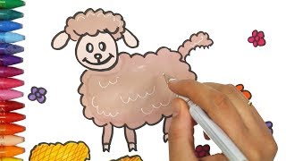 رسم خروف العيد بطريقة سهلة How to draw a Sheep