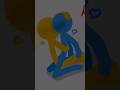 #cute @alanbecker stick figure Yellow x Blue Kiss Kiss edit ( the drawing does not belong to me )