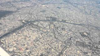 Flug über Paris