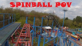 Spinball Whizzer DIZZYING!! on-ride coaster POV Alton Towers