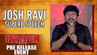 Actor Josh Ravi Superb Speech | Krack Pre Release Event | Ravi Teja | Shruti Haasan | Shreyas Media