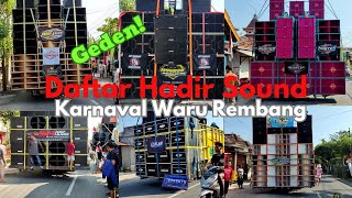 Daftar Hadir Sound System Karnaval Waru Rembang 2023