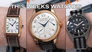 This Weeks Watches - F.P. Journe CS, Benrus Type 1, Cartier Tank Louis, Fears \u0026 More [Episode 83]