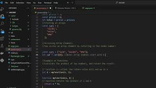 Javascript concepts on variables,arrays,functions,objects,loops.
