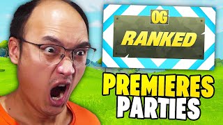 MES PREMIÈRES PARTIES CLASSÉ SUR FORTNITE CHAPITRE 1 !