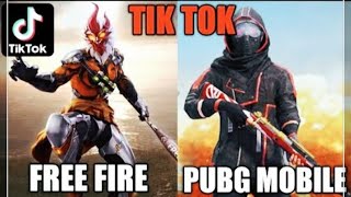 Pubg VS Free Fire Tik Tok Video // Pubg Best Tik Tok Video // Free Fire best Tik Tok Video