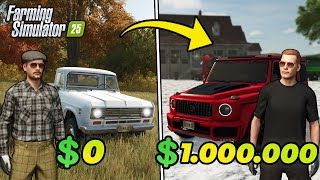 I SPENT 2000 DAYS IN FOREST WITH $0! | Farming Simulator 25