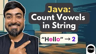 Java Program to Count Vowels in a String
