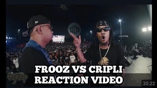 FlipTop - Frooz vs CripLi PRODUCER REACTION