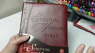 Spiritual Warfare Bible/NKJV Holy Bible unboxing