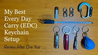 My best everyday carry keychain setup review after one year of use | EDC Gear Indonesia 2021