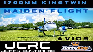 Avios 1700MM PNP KINGTWIN Sports Scale Turboprop  from HOBBYKING Maiden Flight by Jeff’s Custom RC