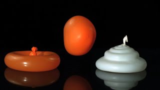 Water react like mother belly - slow motion water balloons drop Exploriment