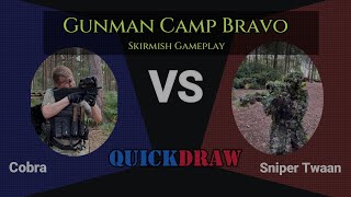 Gunman Airsoft Camp Bravo Skirmish Gameplay + Quickdraw