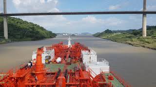 Timelapse from Panama Canal seen from the Bridge of an Odfjell Chemical Tanker