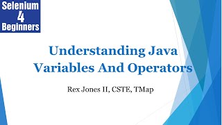 ✔ Understanding Java Variables & Operators | (Video 9)