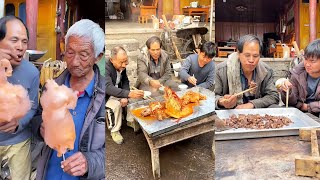 Lao Yang's delicious handmade food in the countryside