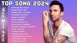 Pop songs playlist 2024 - Charlie Puth, Adele, Miley Cyrus, Maroon 5- New Latest