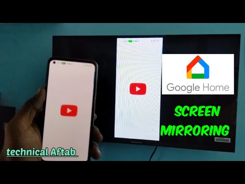 Cómo conectar el teléfono móvil a Smart TV con Google Home Aap Screen mirroring o Screen cast