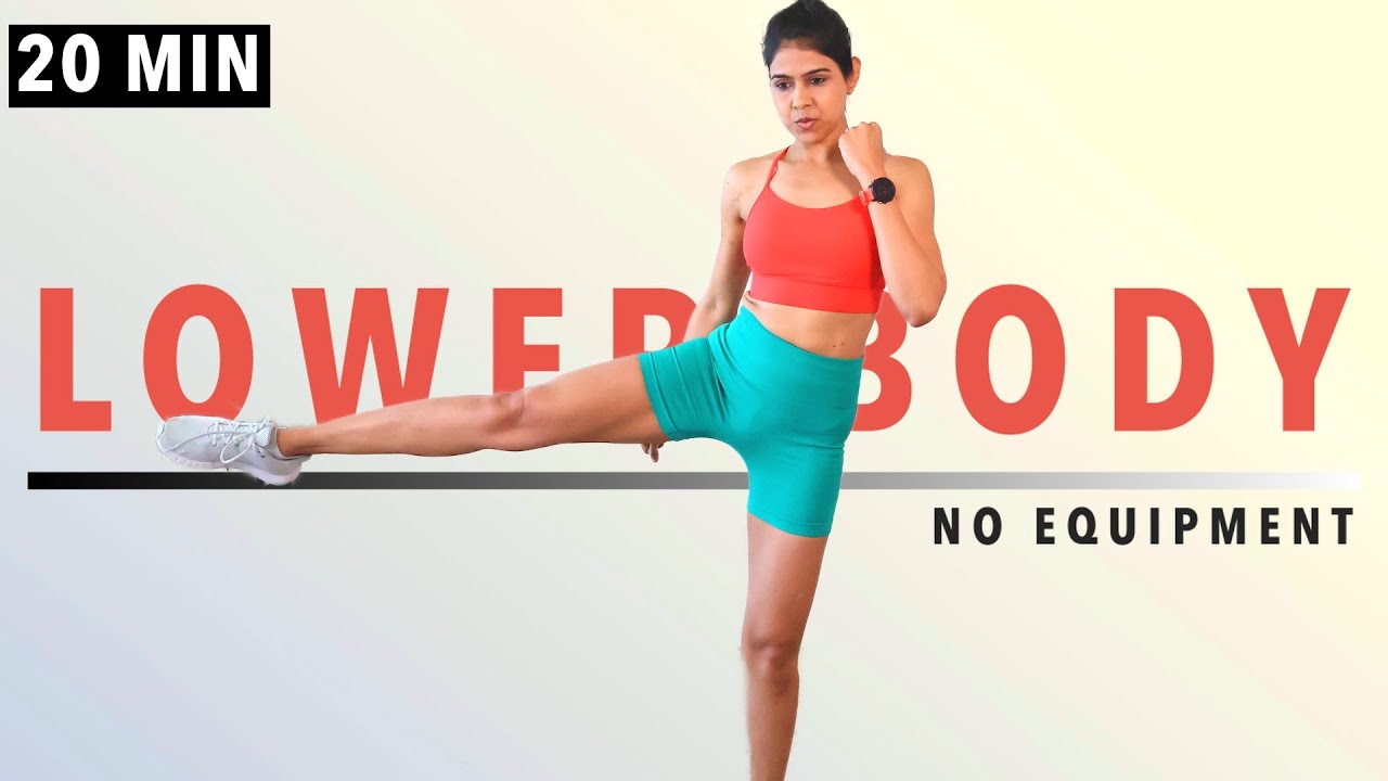 20 Min Lower Body Workout For Legs Glutes Bodyweight Only No