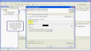 Adding an Eclipse project to SVN using subversive Plugin