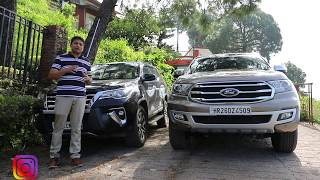 Ford Endeavour vs Toyota Fortuner - See which large SUV is best