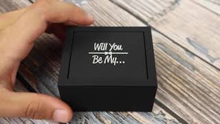 Groomsmen Proposal Gift - Will You Be My Groomsmen / Best Man Cufflinks