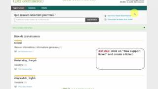 Creating a ticket - Technical support