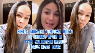 Nikita Mirzani Tunjukin Bukti Di Undang BPOM RI!! Fitri Salhuteru Malu Dan Terus Koar Koar