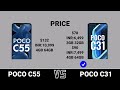 poco c31 vs poco c55. trakontech