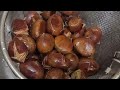 밤껍질 쉽게 까는법 🌰 추석에 알아두면 좋을 꿀팁 가을철 밤 쉽게 까는법 😊🙌chestnut skin