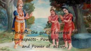 Hymn with English subtitles - Sree Subramanya Astakam -  Invoking courage, Lord Murugan