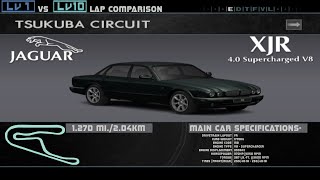 Enthusia Tsukuba Lv1 Vs Lv10- Jaguar XJR 4.0 Supercharged V8