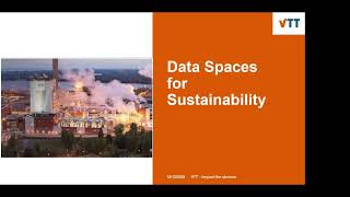 VTT Data spaces research webinar