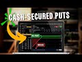 Selling Cash Secured Puts on ThinkorSwim Web | TOS Web Tutorial