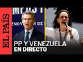 DIRECTO | Núñez Feijóo y la opositora venezolana María Corina Machado, en un acto sobre Venezuela