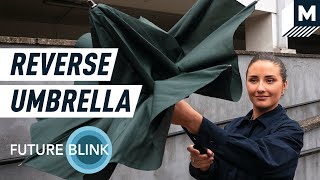 This Umbrella Doesn’t Drip and Folds Inside Out | Mashable