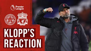 KLOPP'S REACTION: Leicester 0-3 Liverpool | Curtis Jones, Firmino & current form