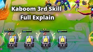 KABOOM 3RD SKILL NEW GAMEPLAY WITH 4 KABOOM HERO 2025 | MLBB MAGIC CHESS BEST SYNERGY COMBO TERKUAT