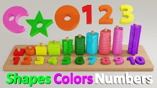 Shapes \u0026 Numbers \u0026 Colors | Matching Learning Puzzle | CzyWieszJak