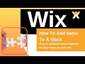 WIX Studio Under 1 Min | How to combine and stack items together