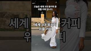 세계 3대 똥 커피 | 베트남 사향족제비 위즐 커피