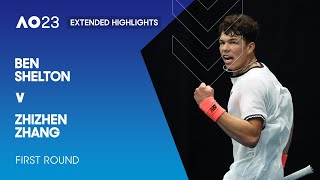 Ben Shelton v Zhizhen Zhang Extended Highlights | Australian Open 2023 First Round