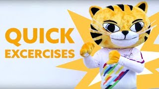 RIMAU Demonstrates Quick Exercises to Stay Fit and Healthy!