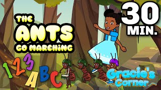 The Ants Go Marching + More Kids Songs and Nursery Rhymes | Gracie's Corner Compilation