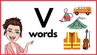 WORDS THAT START WITH LETTER Vv | 'v' Words | Phonics | Initial Sounds | LEARN LETTER Vv