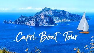 Capri Boat Tour around whole Capri Island, Italy